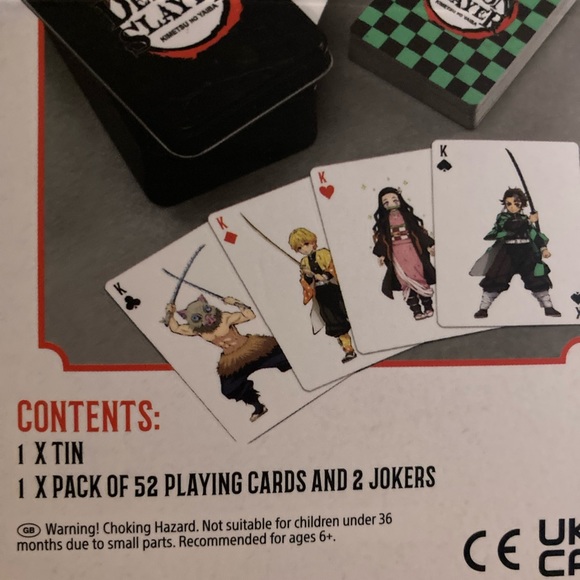 Games New Demon Slayer Playing Cards Poshmark
